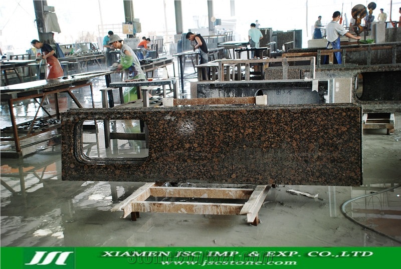 Baltic Brown Granite Countertop and Kitchen Island Tops, Kitchen Worktops