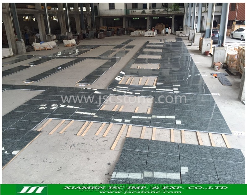 G612 Olive Green Granite Kitchen Countertops, Kitchen Worktops