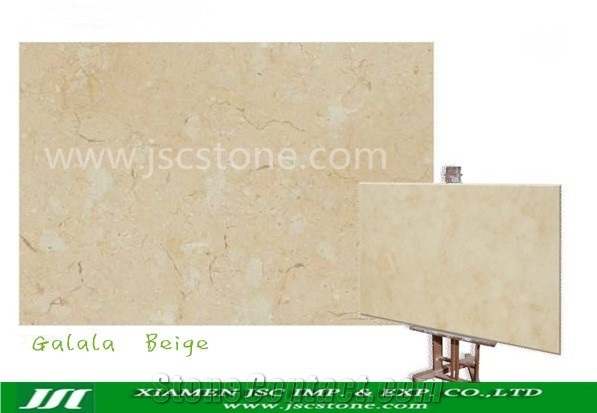 Galala Beige Marble Slabs & Tiles, Egypt Beige Marble