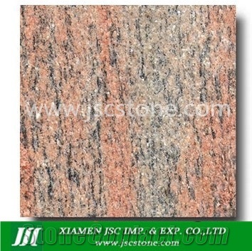 Raw Silk Red Granite Slabs & Tiles, India Pink Granite