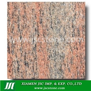Raw Silk Red Granite Slabs & Tiles, India Pink Granite