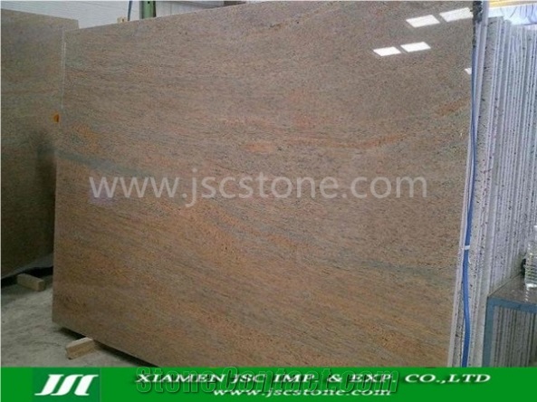 Raw Silk Red Granite Slabs & Tiles, India Pink Granite