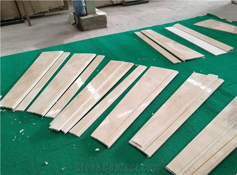 Royal Botticino Beige Marble Stair Treads