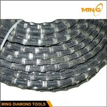 11.5mm Rubber Fixing Diamond Wire Saw for Granite Quarry