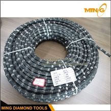 11.5mm Rubber Fixing Diamond Wire Saw for Granite Quarry