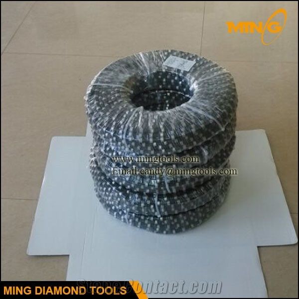 11.5mm Rubber Fixing Diamond Wire Saw for Granite Quarry