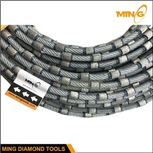 7.3mm Diamond Multi Wire Saw with Plastic Coating for Granite Cutting