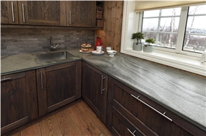 Kitchen Worktop Dark Oppdal Golan Brushed