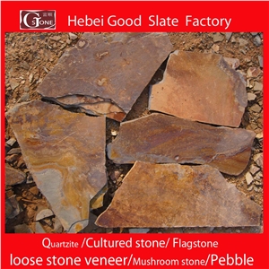1120 Rusty Slate Random Flagstone, Flagstone Driveway, Flagstone Road Paving