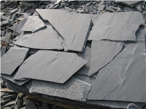Black Slate Random Stone