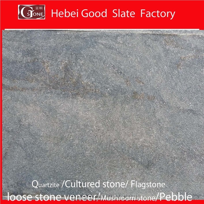 China Green Quartzite Honed Surface
