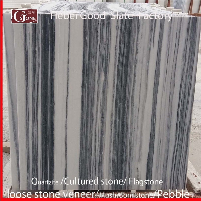 Grey Wooden Veins Quartizte Slabs