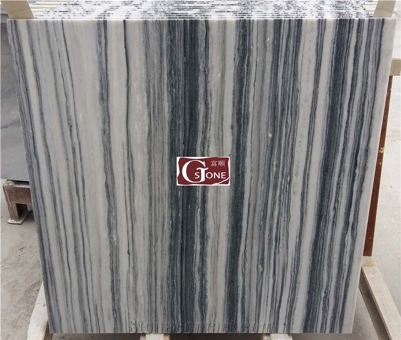 Grey Wooden Veins Quartizte Slabs