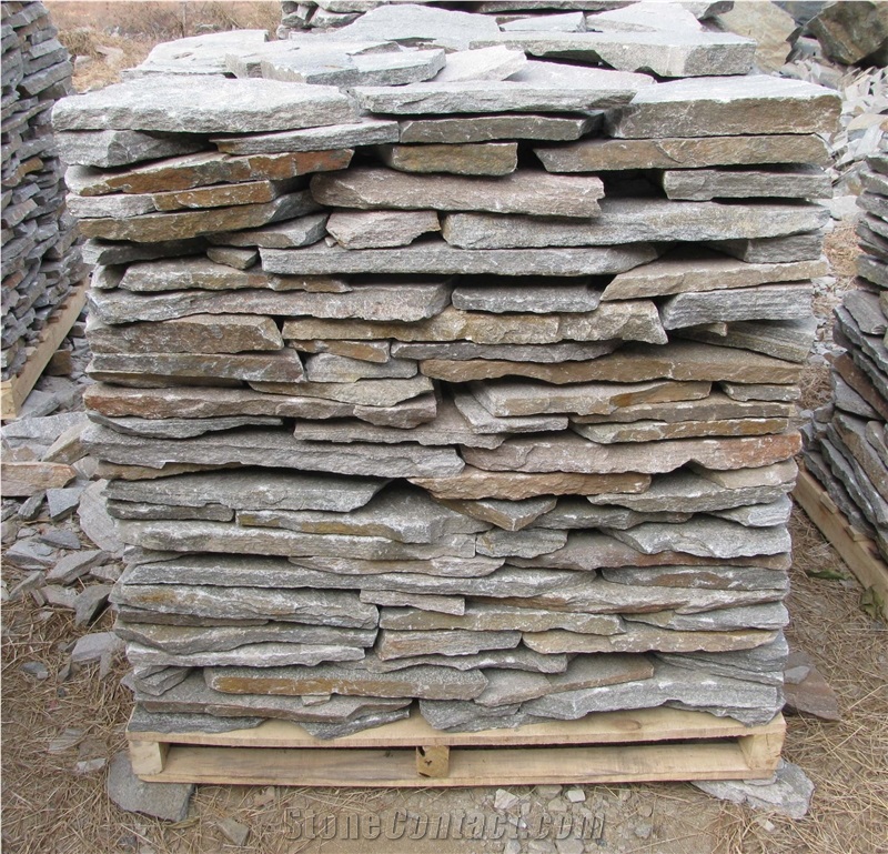 Pink Quartzite Flagstone, Random Flagstones, Flagstone Driveway, Irregular Flagstones