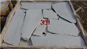 White Quartzite Flamed Flagstone, Flagstone Walkway Pavers, Flagstone Road Paving