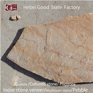 Yellow Slate Flagstone, Beige Slate Irregular Flagstones
