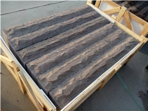 Cloudy Sandstone Stairs & Steps, Brown Sandstone Stair Treads, Stair Riser