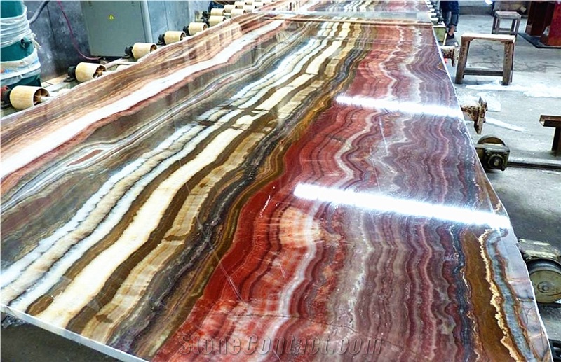 Fantastico Onyx, Red Onyx, Carpet Onyx, Slabs or Tiles for Background Wall, or Flooring Coverage or Other Interior Decoration, Very Beautiful and Nice Price