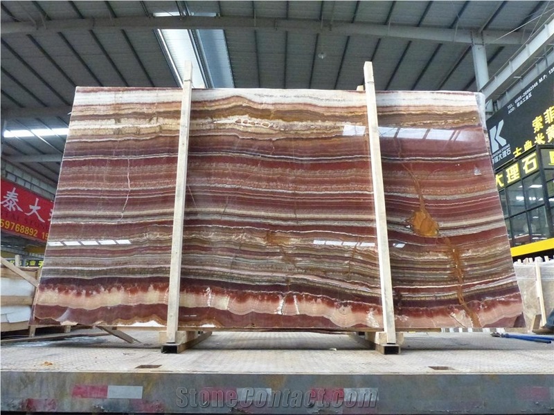 Fantastico Onyx, Red Onyx, Carpet Onyx, Slabs or Tiles for Background Wall, or Flooring Coverage or Other Interior Decoration, Very Beautiful and Nice Price
