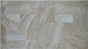 Light Picasso Travertine Pattern Set from Turkey, Romane Crema Travertine Tiles, Tuscany Ivory Onyx Travertine Slabs Turkey