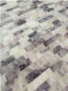 Lilac Marble Split Face Mosaic, Calacatta Viola Split Face Mosaic Turkey