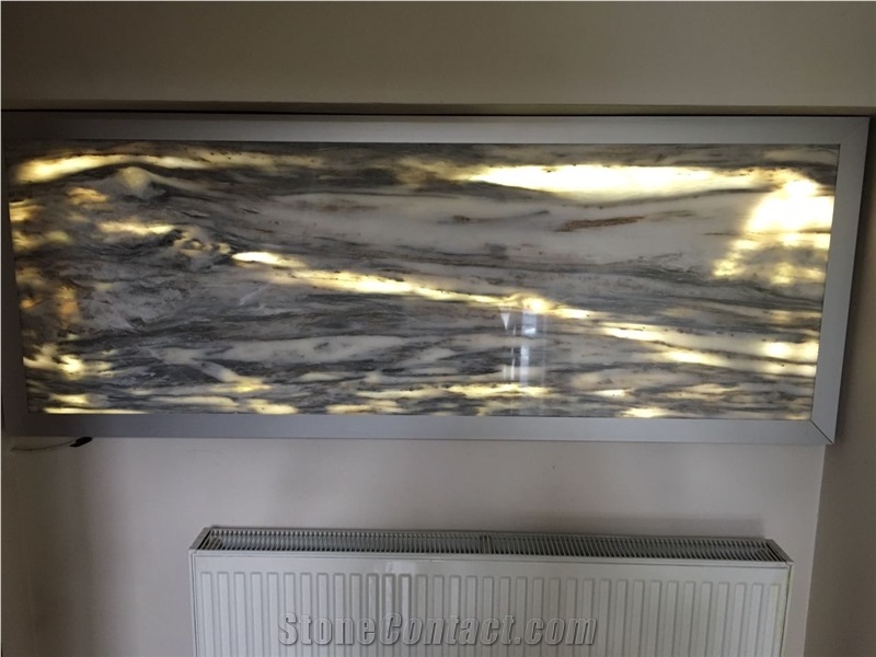 Luna Lucida Marble Slabs&Tiles, White Marble Turkey