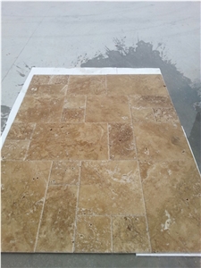 Noce Travertine Slabs & Tiles, Brown Polished Travertine Turkey Floor Tiles, Walnut Travertine Wall Tiles
