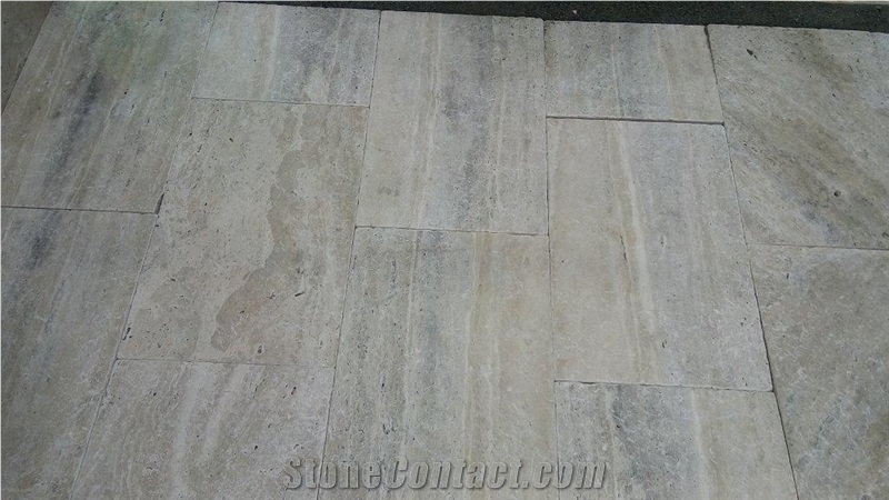 Philadelphia Travertine Tiles Tumbled Pattern, Valencia Silver Travertine, Turkey Travertine Tiles & Slabs