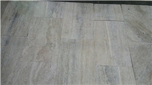 Philadelphia Travertine Tiles Tumbled Pattern, Valencia Silver Travertine, Turkey Travertine Tiles & Slabs