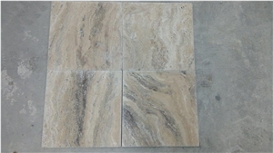 Philadelphia Travertine Tiles Tumbled Pattern, Valencia Silver Travertine, Turkey Travertine Tiles & Slabs