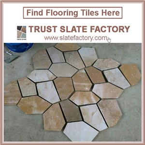 Autumn Quartzite Patio Paving Stones, Yellow Quartzite Natural Stone Floor Flagstone, Beige Quartzite Flagstone Walkway Pavers Autumn Quartzite Patio Paving Stones, Yellow Quartzite Natural Stone Floor Flagstone, Beige Quartzite Flagstone Walkway Pavers