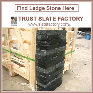 Blak Quartzite Capping Stone Coping Stone, Black Quartzite Paving, Black Quartzite Walling