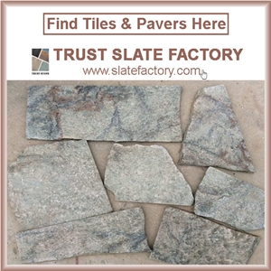 Grey Quartzite Capping Stone, Grey Quartzite Paving, Grey Quartzite Exterior Pattern