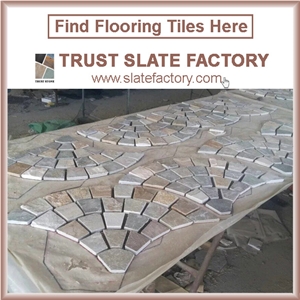 Himalaya Quartzite Pavers for Outdoor Patio, Dessert Quartzite Patio Paving Stones, Beige Quartzite Natural Flooring