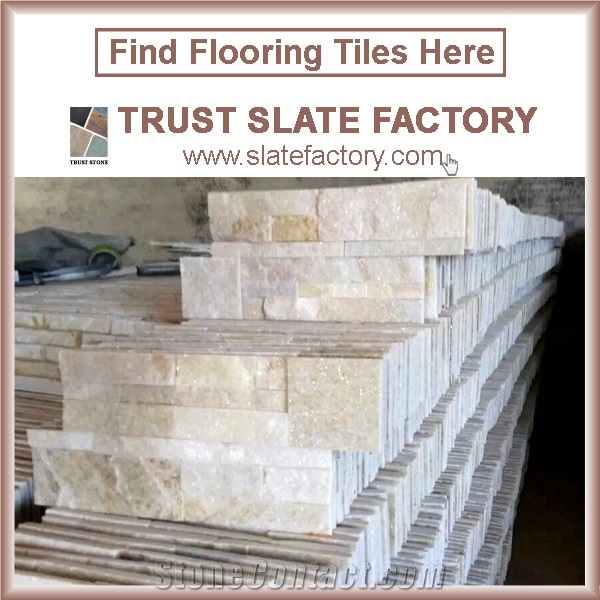 White Ledgestone, Himachal White Quartzite Cultured Stone, Stacked Stone Veneer
