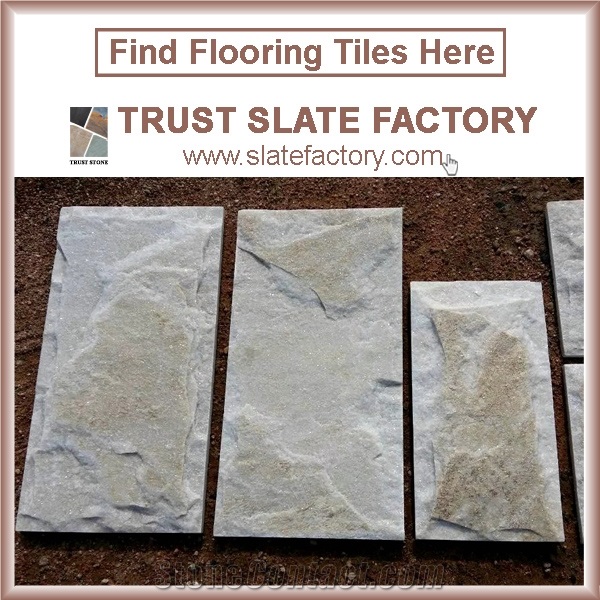 White Ledgestone, Himachal White Quartzite Cultured Stone, Stacked Stone Veneer