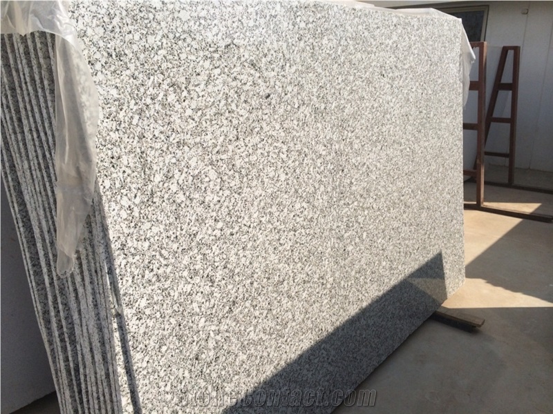 P. White Granite Slabs