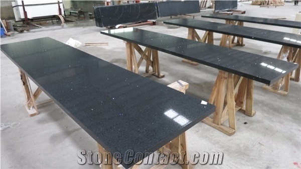 Black Galaxy Quartz Countertop Zodiac Black Galaxy Quartz Backsplash for Black Galaxy Quartz Countertop Black Galaxy Quartz