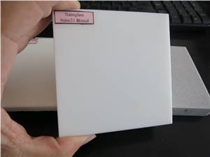 High Quality Nano(Mamo)Glass,Nanoglass,Pure White Mamoglass,Chiese Manmade Artificial Crystal Quartz Stone, Polished Honed Tile&Slab for Floor&Wall Kitchen and Bathroom Cover,Clad Interior Decoration