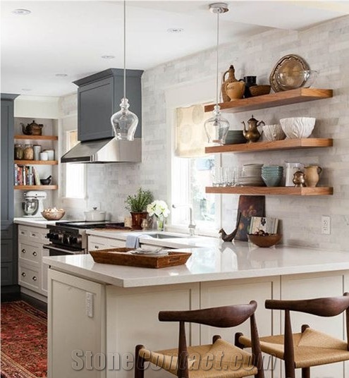 A Polished Product Of Engineered Corian Stone Countertops Standard Sizes 126 *63 and 118 *55 Easy-To-Clean and Resistant to Stains,Heat and Scratches