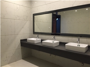 Constrution Engineering Quartz Stone Slab Apply in Bathroom Vanity Top