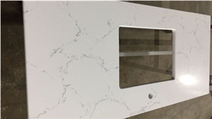 Engineered Quartz Stone Mainly and Widely Used in Custom Countertops and Prefabricated Bathroom Vanity Top