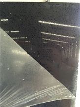 Galaxy Black Quartz Stone Slab Size 3000*1400mm and 3200*1600mm for Public Buildings Like Hotel,Restaurants,Banks,Hospitals,Exhibition Halls for Countertop Mainly Easy-To-Clean and Resistant to Stain
