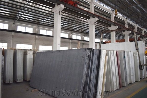 Galaxy Black Quartz Stone Slab Size 3000*1400mm and 3200*1600mm for Public Buildings Like Hotel,Restaurants,Banks,Hospitals,Exhibition Halls for Countertop Mainly Easy-To-Clean and Resistant to Stain