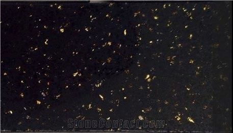 Golden Series Quartz Stone Solid Surfaces for Kitchen with High Gloss and Hardness