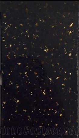 Luxury Interior Design with Golden Series Quartz Stone Solid Surface Non-Porous and Easy to Clean and Maintain Directly from China Manufacturer with Iso/Nsf Certificate at Good Price
