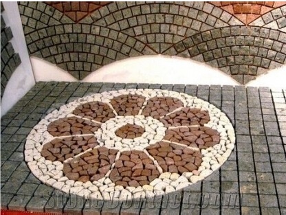 Cheap Basalt Paving Stone on Mesh