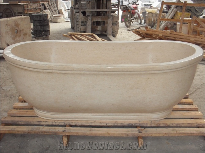 Common Design Nature Galala Beige,Egyptian Beige Marble Bathtub