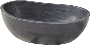 Freestanding Black Marquina Marble Black Bathtub