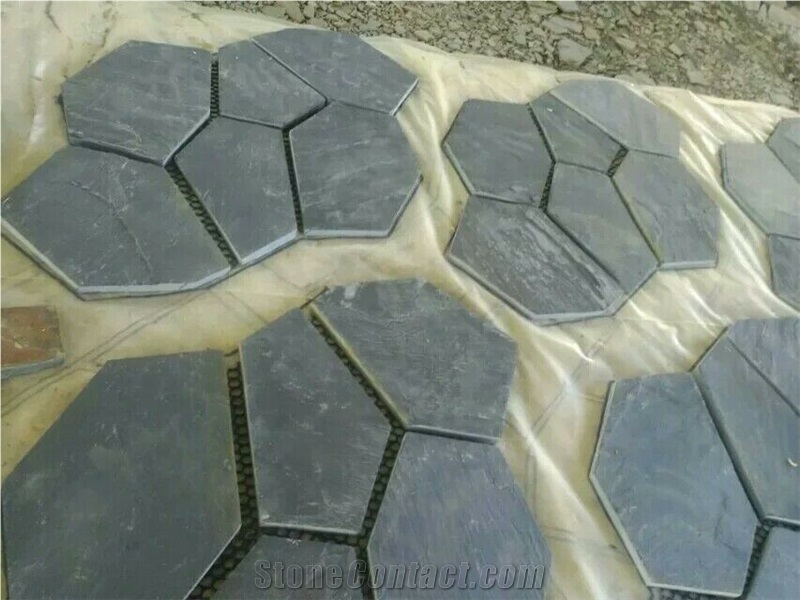 Rusty Slate Paving Stone, Slate Flagstone Walkway Pavers, Random Flagstones